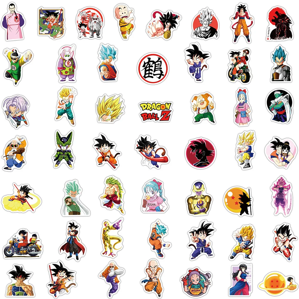 Dragon Ball Son Goku PVC Waterproof Stickers 10-100PCS - Image 5