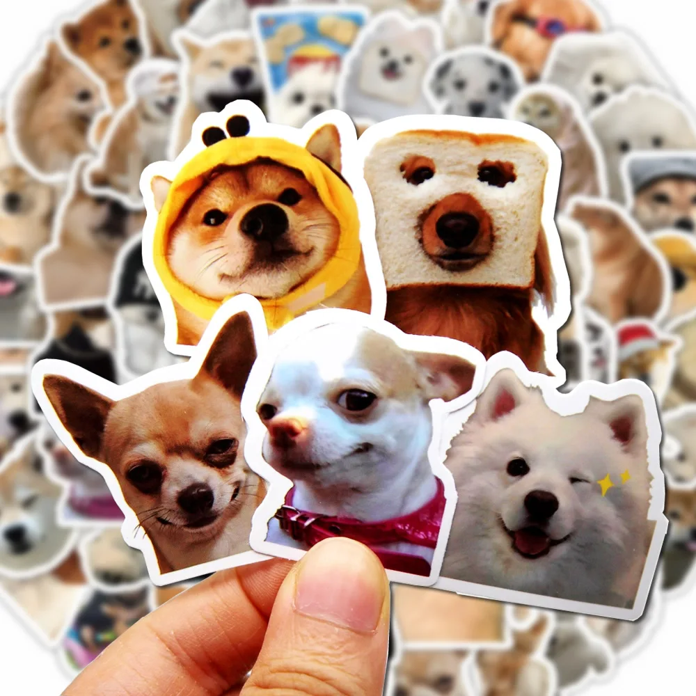 Funny Dog Stickers Cute Decals for Luggage Laptop Phone