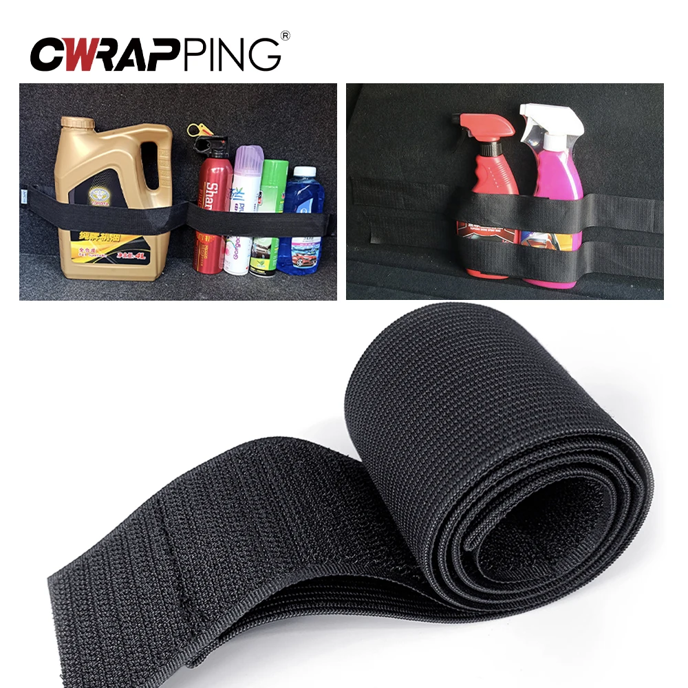 Nylon Car Trunk Organizer with Magic Tape Storage Belt - Image 4