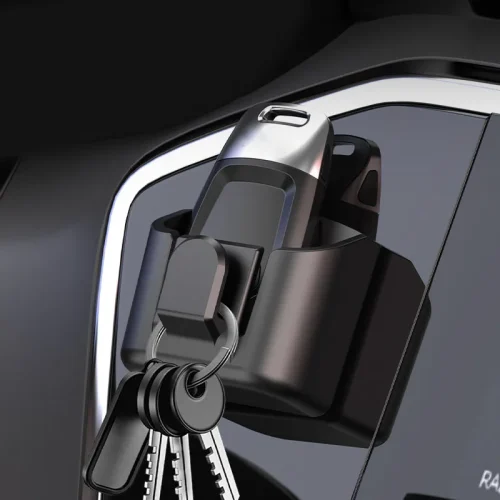 Car Dashboard Key Storage Box ABS Adhesive Organizer