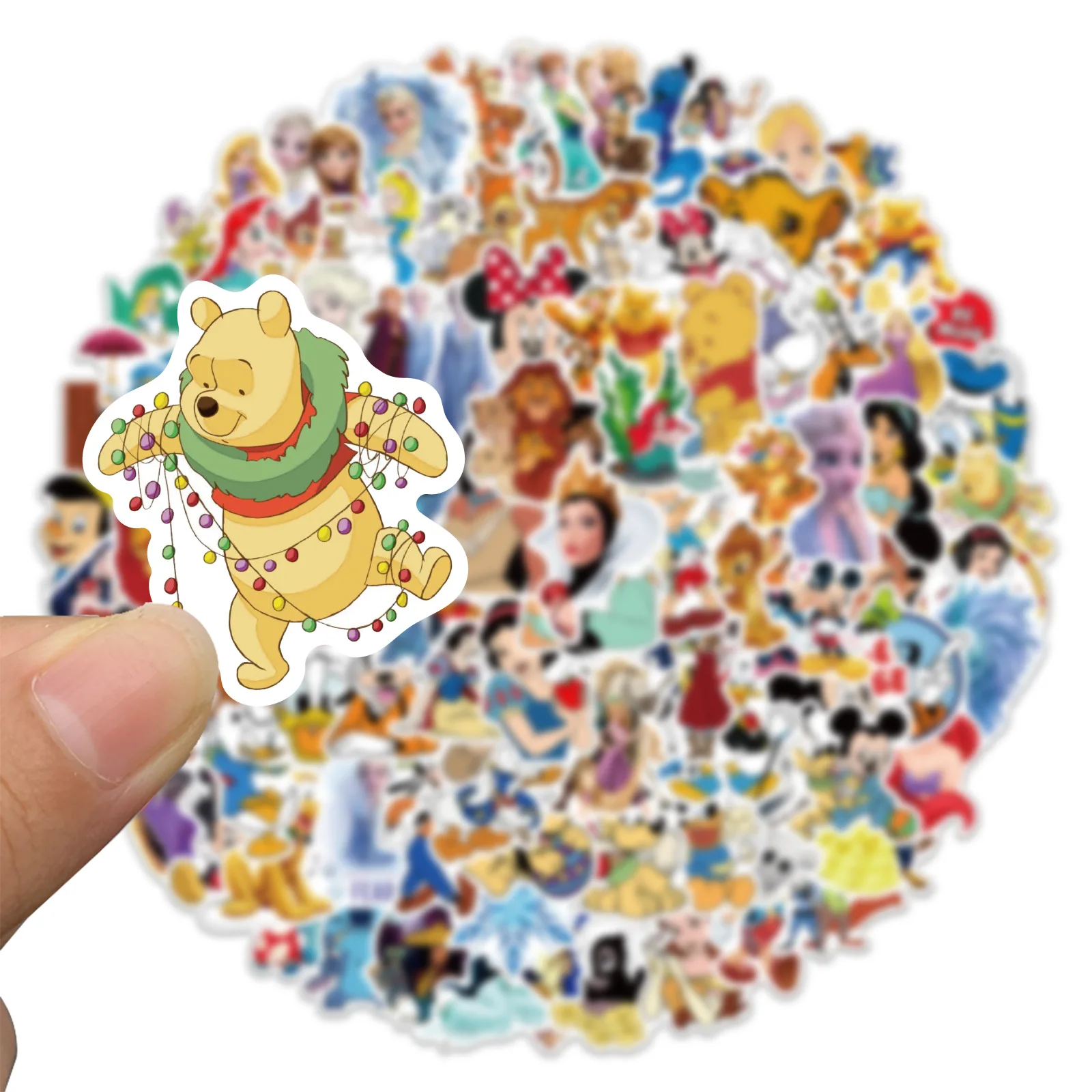 100Pcs Waterproof Disney Cartoon Stickers for DIY Projects - Image 4
