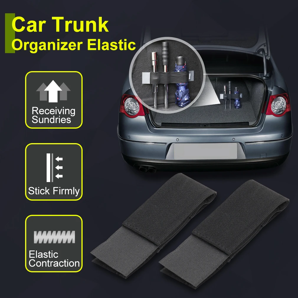 Nylon Polyester Car Trunk Organizer Elastic Storage Belt - Image 3