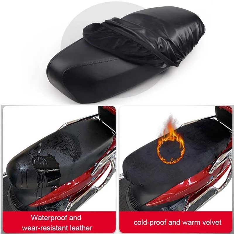 Waterproof PU Leather Motorcycle Seat Cover Anti Scratch Protector - Image 2