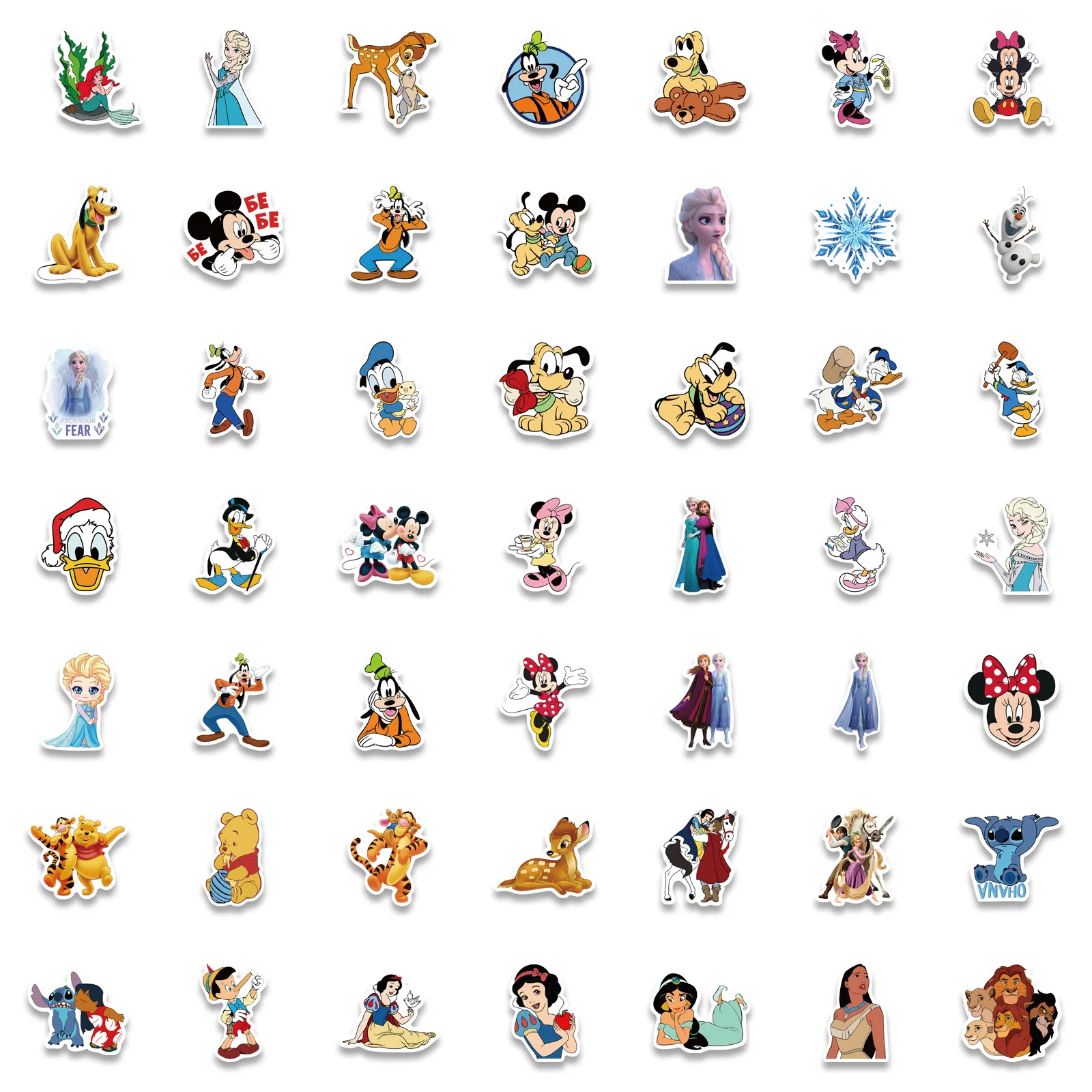 100Pcs Waterproof Disney Cartoon Stickers for DIY Projects - Image 5