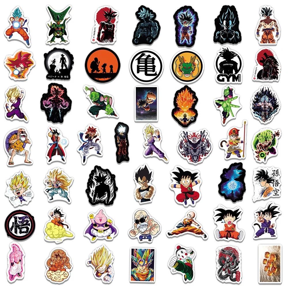 Dragon Ball Son Goku PVC Waterproof Stickers 10-100PCS - Image 4