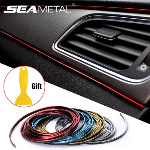SEAMETAL 5m Flexible Anti-Scratch Car Interior Trim Strips