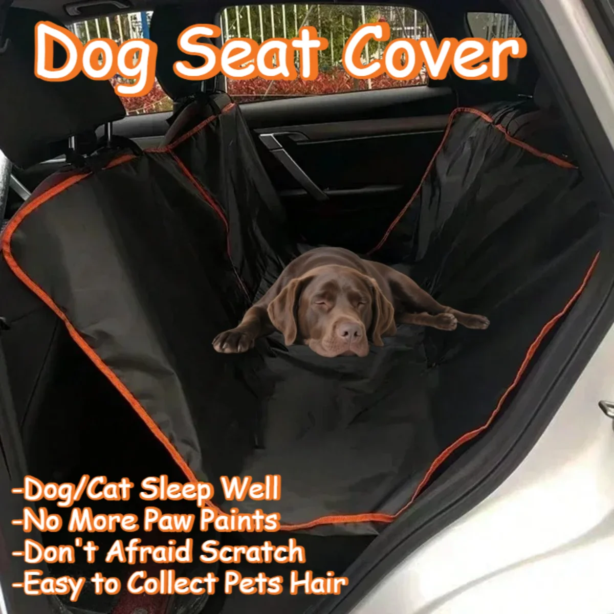 Durable Oxford Cloth Dog Car Seat Cover for SUVs Trucks - Image 2