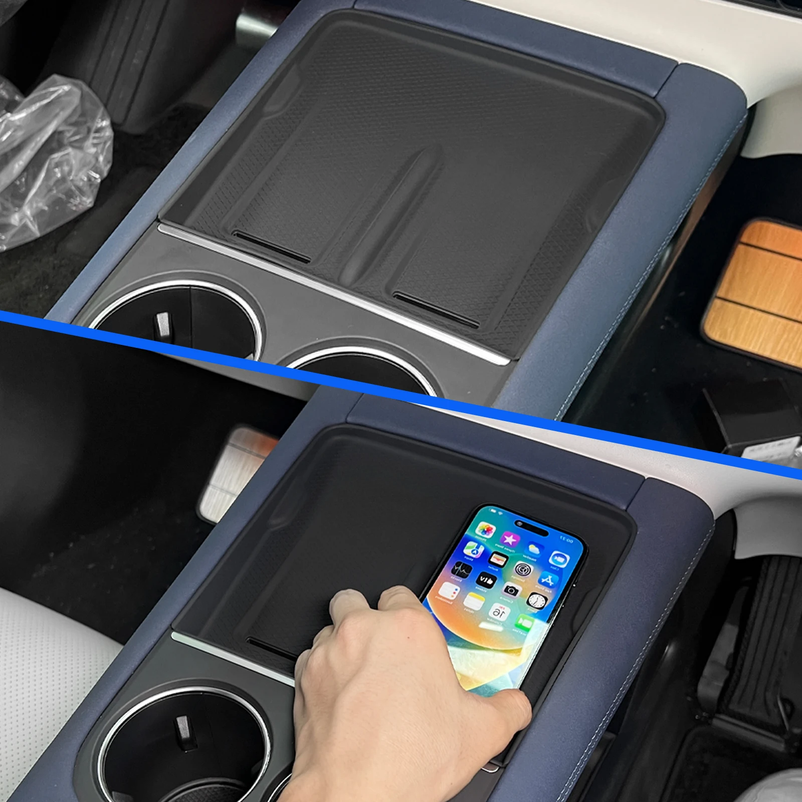 Xpeng G6 2023 2024 Armrest Storage Box Cup Holder Organizer - Image 5