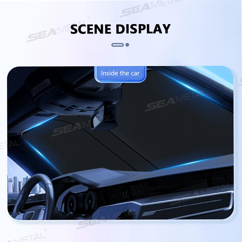 Foldable UV Reflective Car Windshield Sun Shade Protector - Image 6