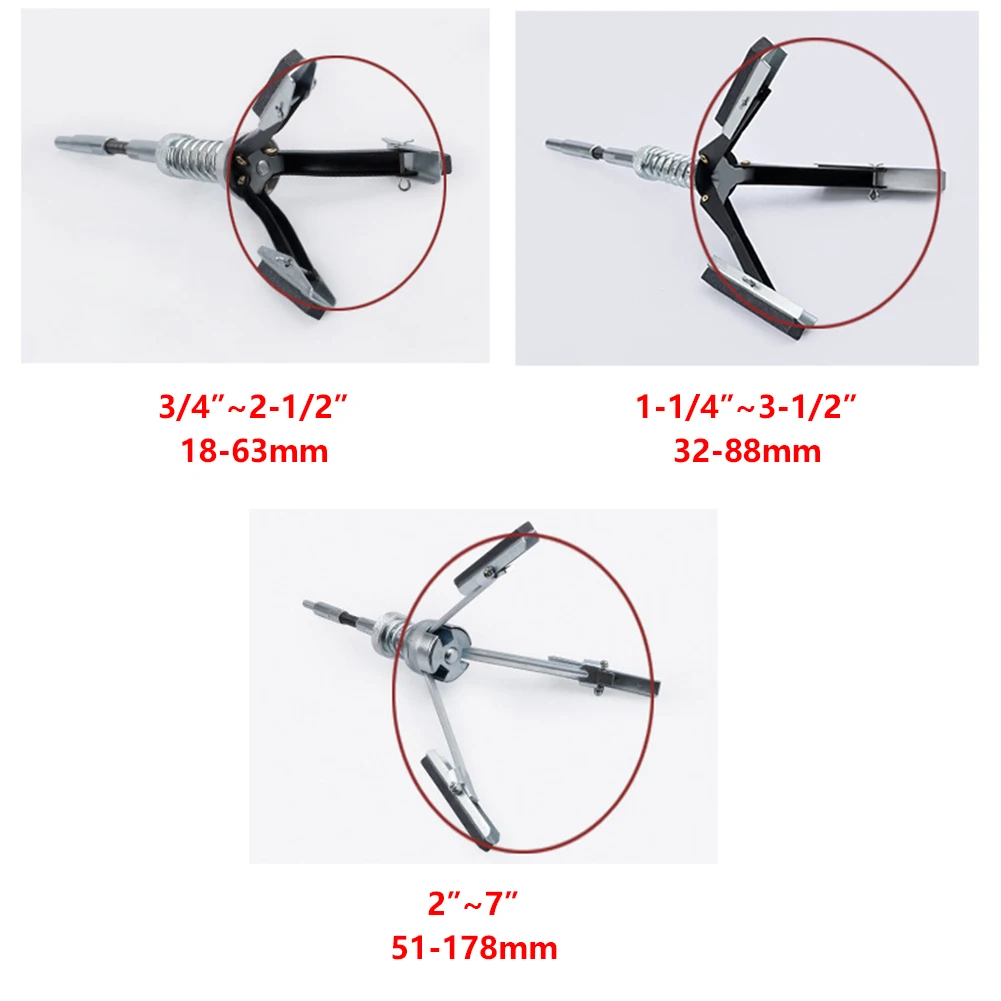 Steel Three-Jaw Cylinder Sander Hone Tool 19-64mm - Image 6