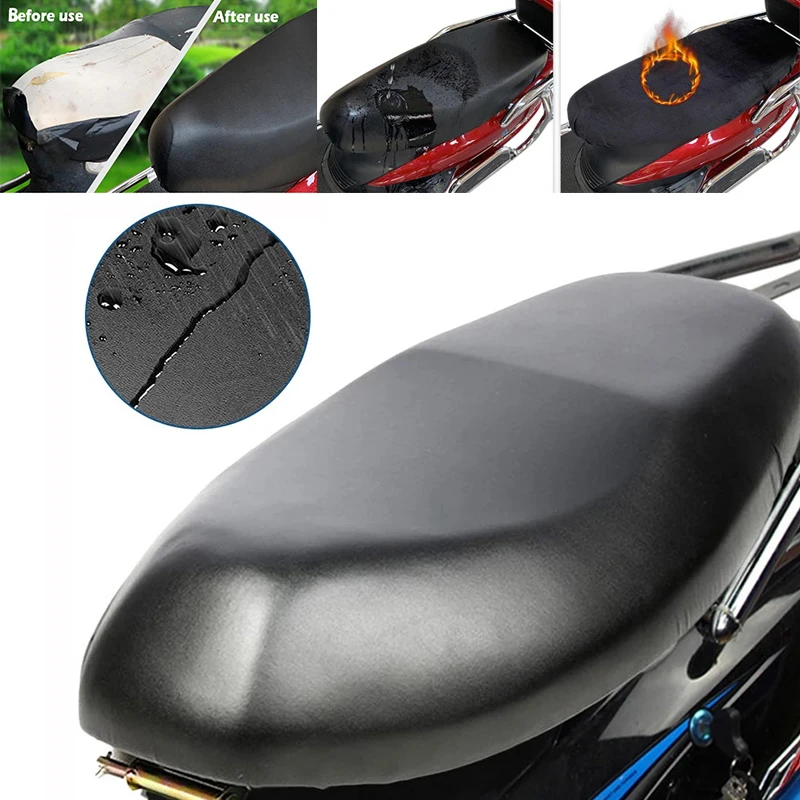 Waterproof PU Leather Motorcycle Seat Cover Anti Scratch Protector - Image 4