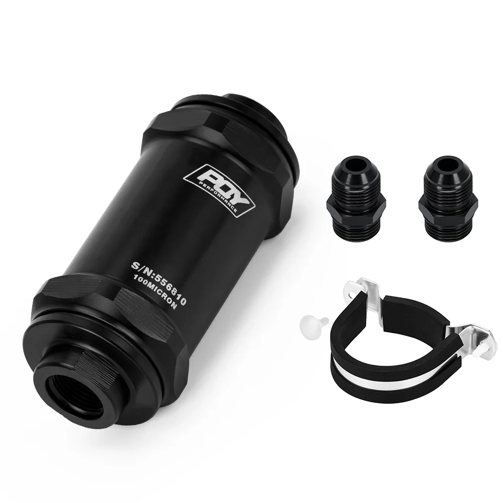 Inline Fuel Filter AN6 AN8 AN10 100 Micron Stainless Steel - Image 9