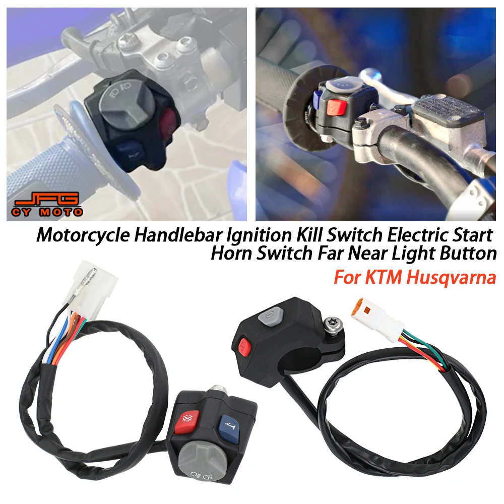KTM Husqvarna Motorcycle Handlebar Ignition Kill Switch 6V - Image 2