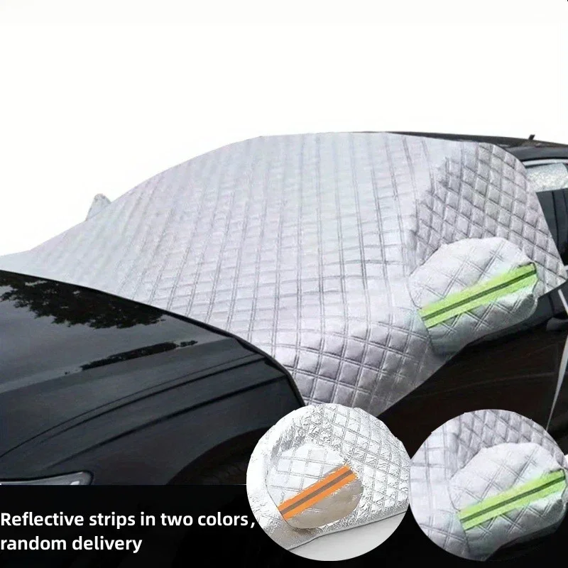 Universal Winter Windshield Snow Cover Aluminum Sun Shade - Image 5