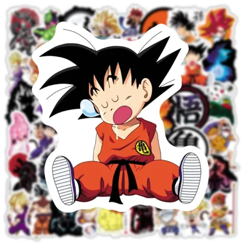 Dragon Ball Son Goku PVC Waterproof Stickers 10-100PCS
