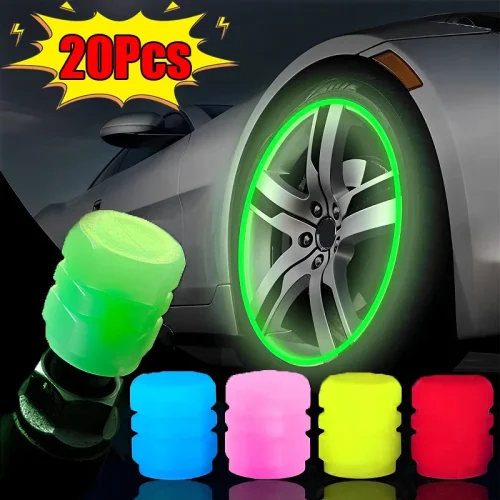 Luminous ABS Tire Valve Caps for Universal Car Models