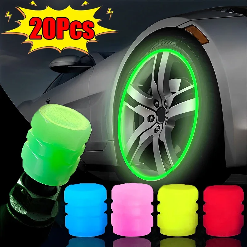 Luminous ABS Tire Valve Caps for Universal Car Models