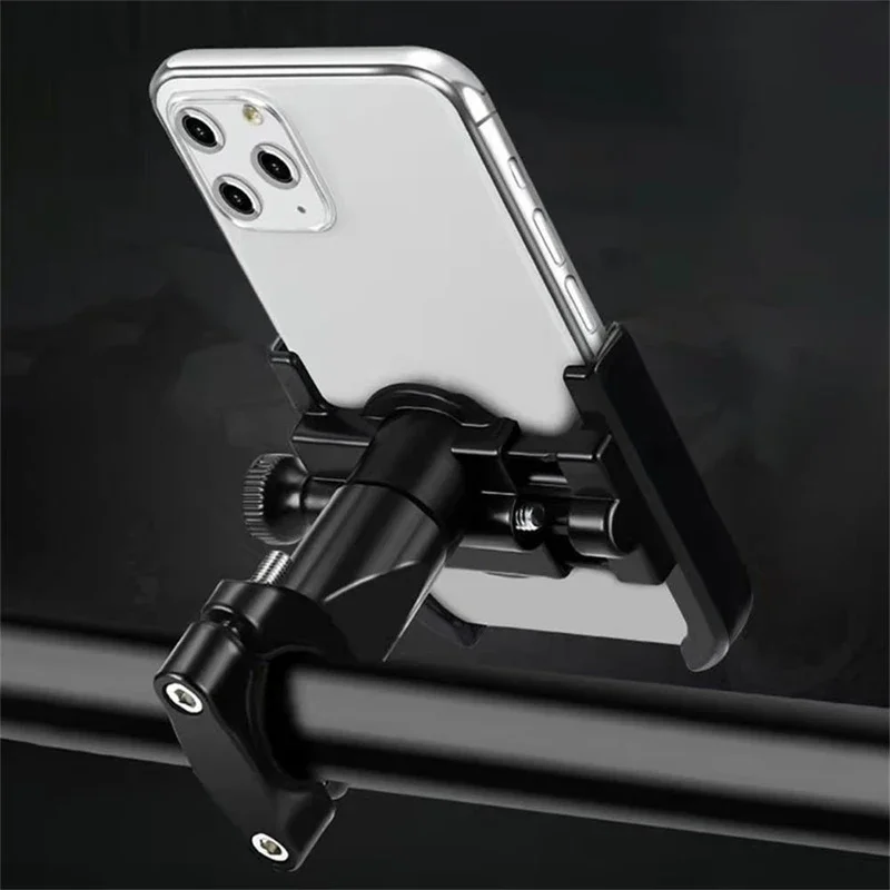 Aluminum Alloy Motorcycle Bicycle Phone Holder Mount Bracket - Image 3