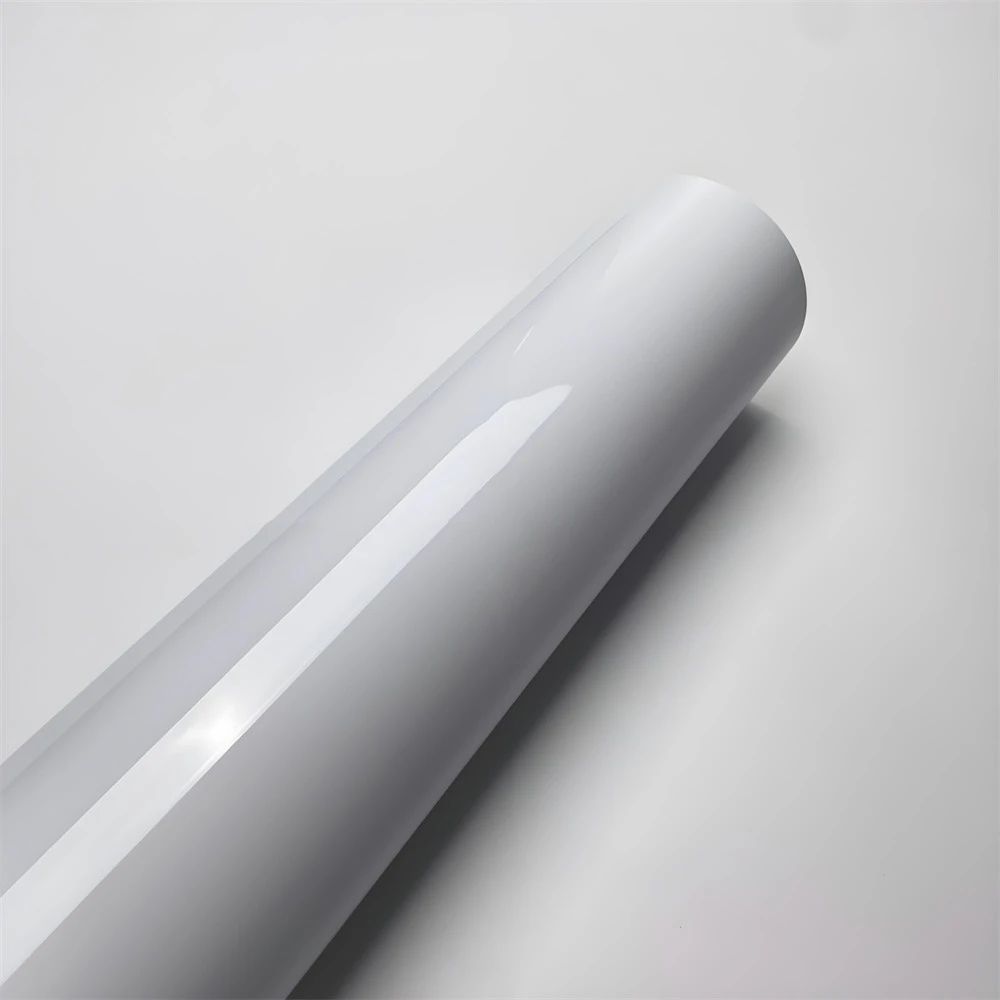 Glossy White PVC Car Vinyl Wrap Film 10x152cm Auto Sticker - Image 6