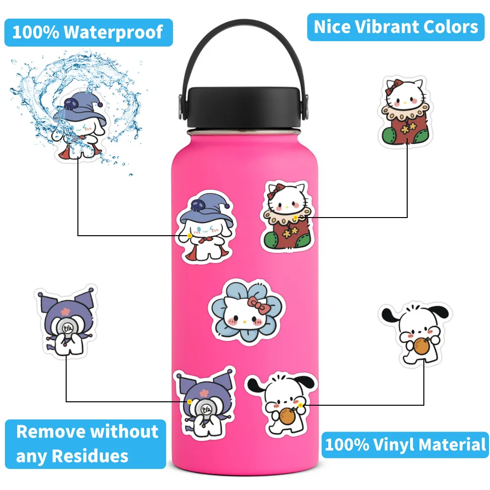 Kawaii Sanrio Waterproof Stickers for Laptops Phones Luggage - Image 4