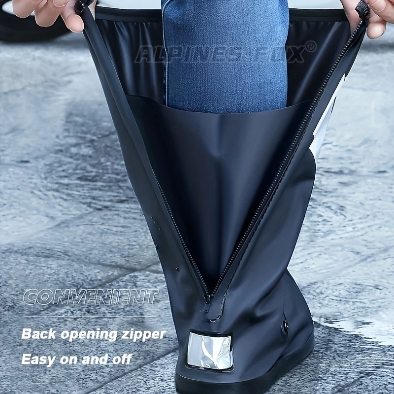 Waterproof High Tube Motorcycle Rain Boots Non-Slip Rubber - Image 5