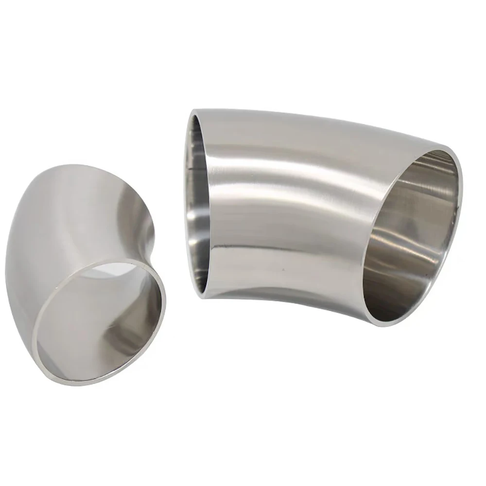 304 Stainless Steel 45 Degree Butt Weld Elbow Pipe 51mm 63mm 76mm