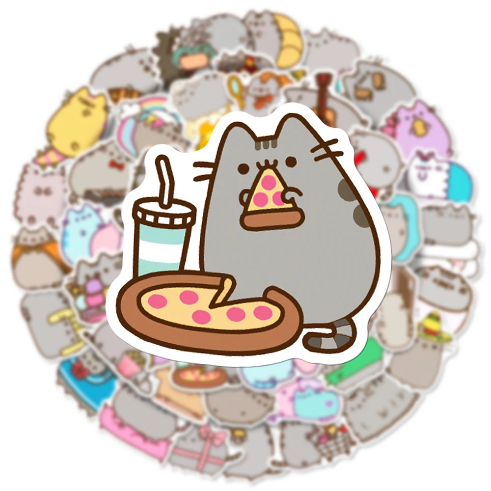 50PCS Kawaii Cat Stickers Waterproof Aesthetic Decals - Image 5