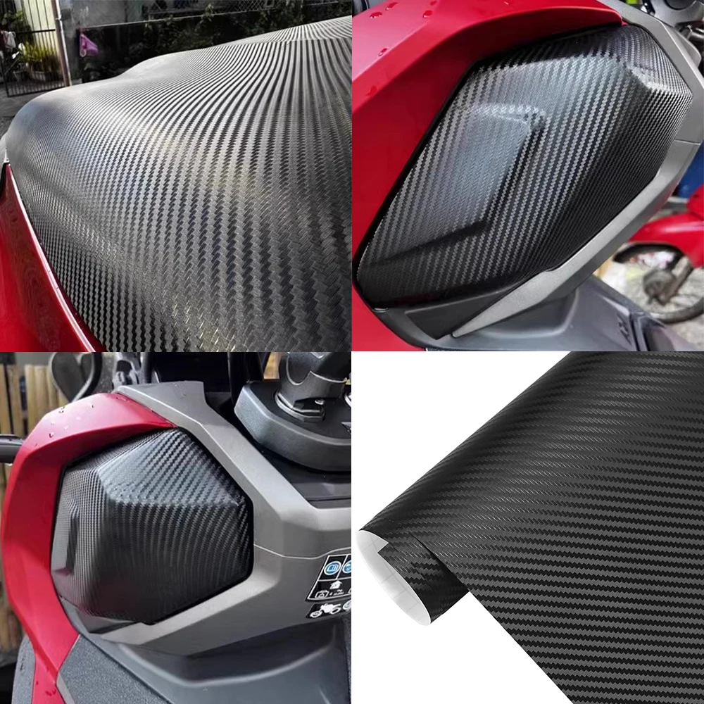 3D Carbon Fiber Glossy PVC Vinyl Wrap for Auto Body Styling - Image 2