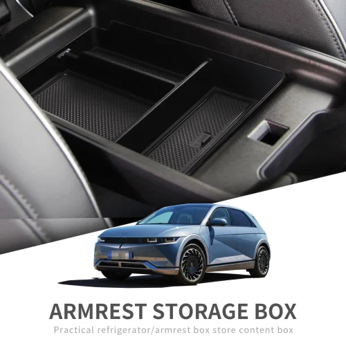 Hyundai IONIQ 5 Armrest Storage Box ABS PVC Organizer