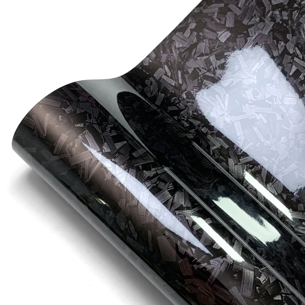 Glossy Black Carbon Fiber Vinyl Wrap 300cm Auto Decal - Image 7