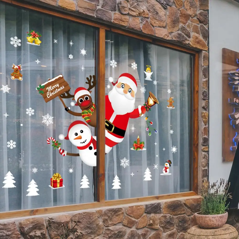 Christmas Wall Window Stickers Holiday Decoration Set XS0044