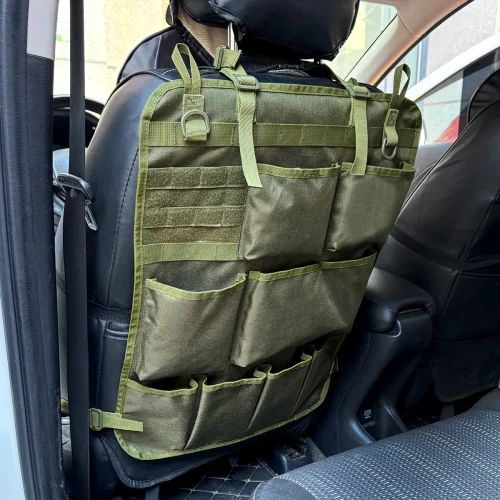 Tactical Camo Car Seat Back Organizer Storage Bag