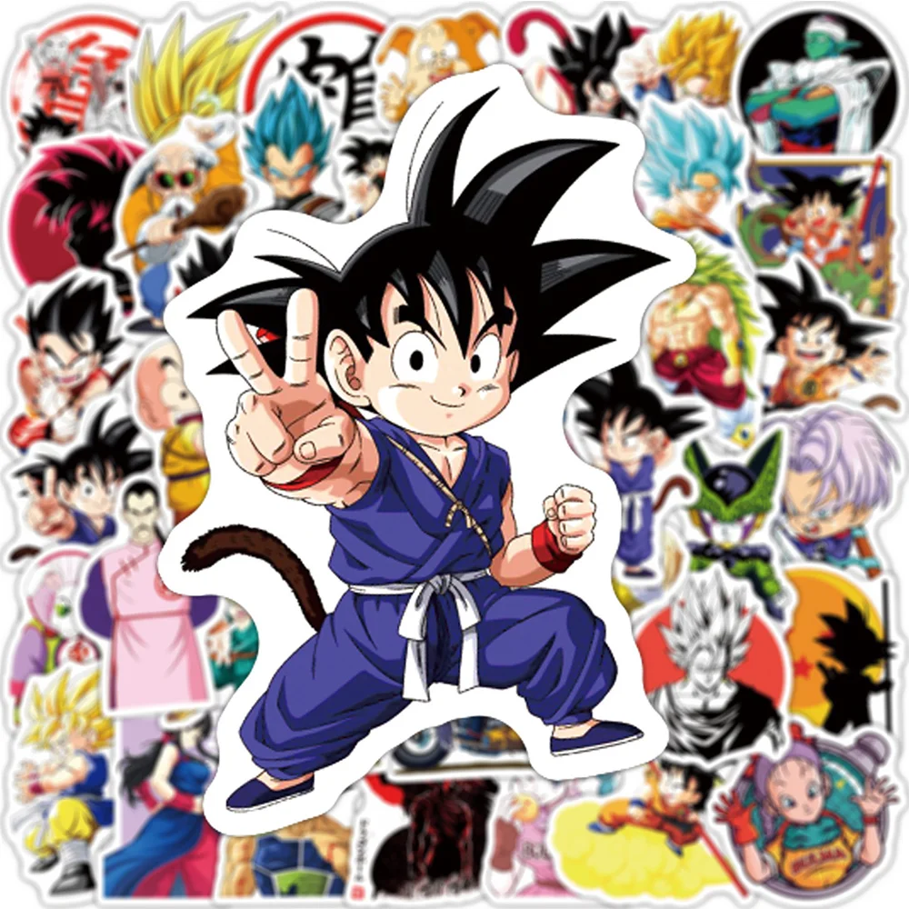 Dragon Ball Son Goku PVC Waterproof Stickers 10-100PCS - Image 3