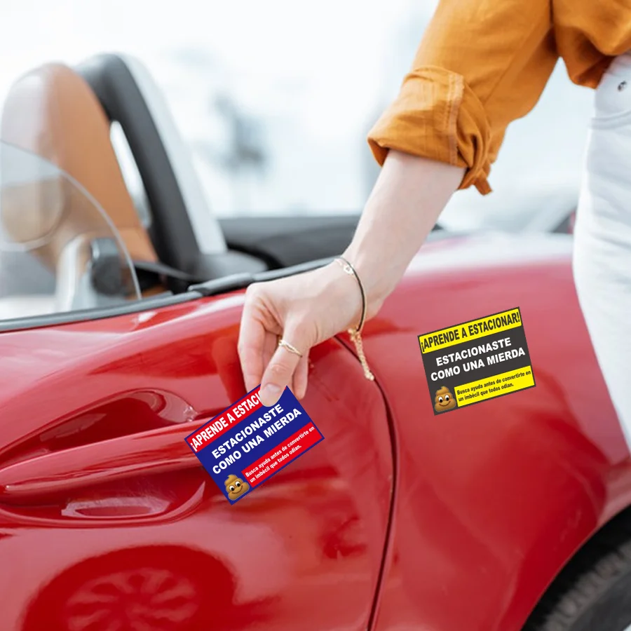 160 Pcs Humorous Spanish Parking Warning Stickers Self-Adhesive - Image 4