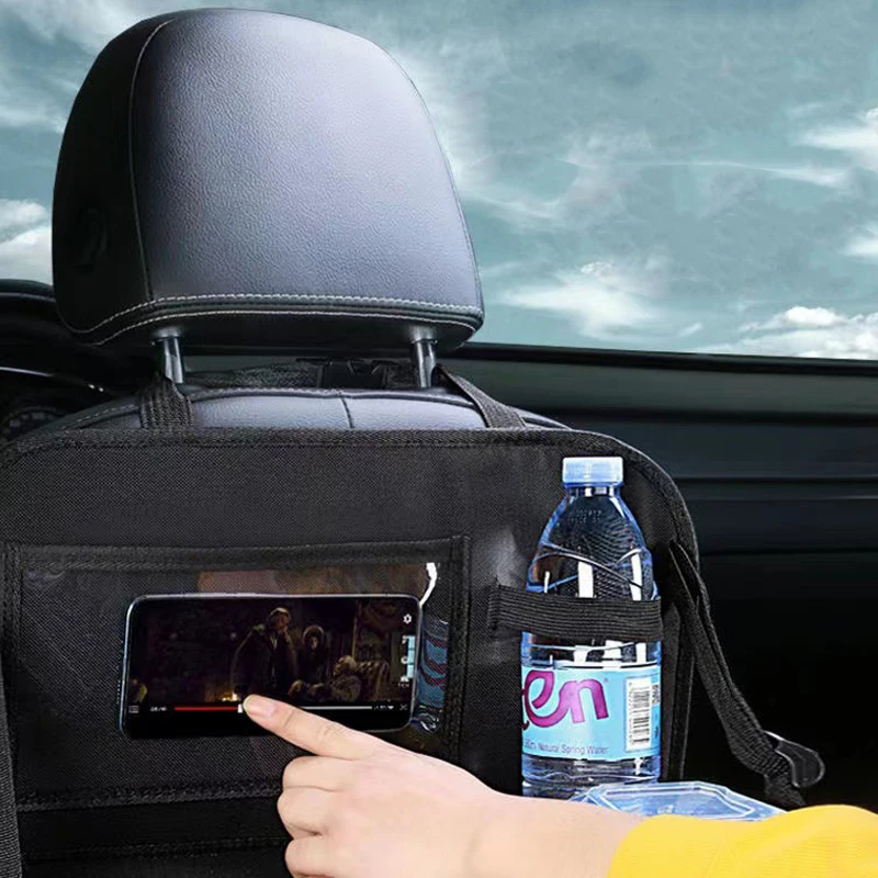 Foldable Waterproof Car Seat Organizer with Tablet Holder - Image 6