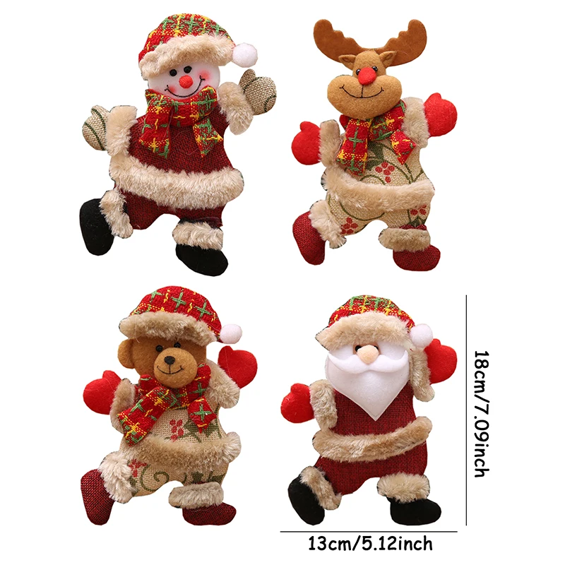 DIY Christmas Ornaments Santa Snowman Tree Pendant Set - Image 3