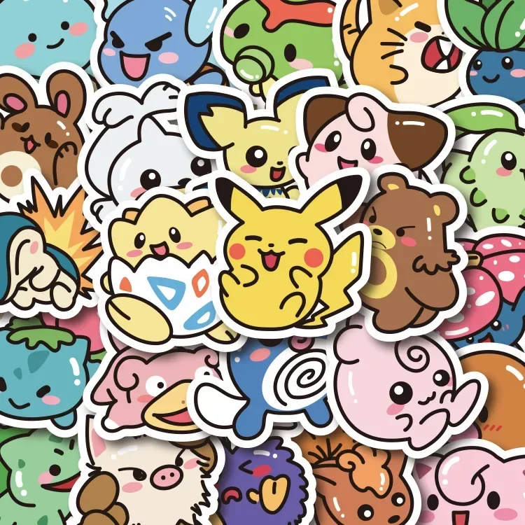 50PCS Waterproof Kawaii Anime Pokemon Stickers for DIY - Image 6