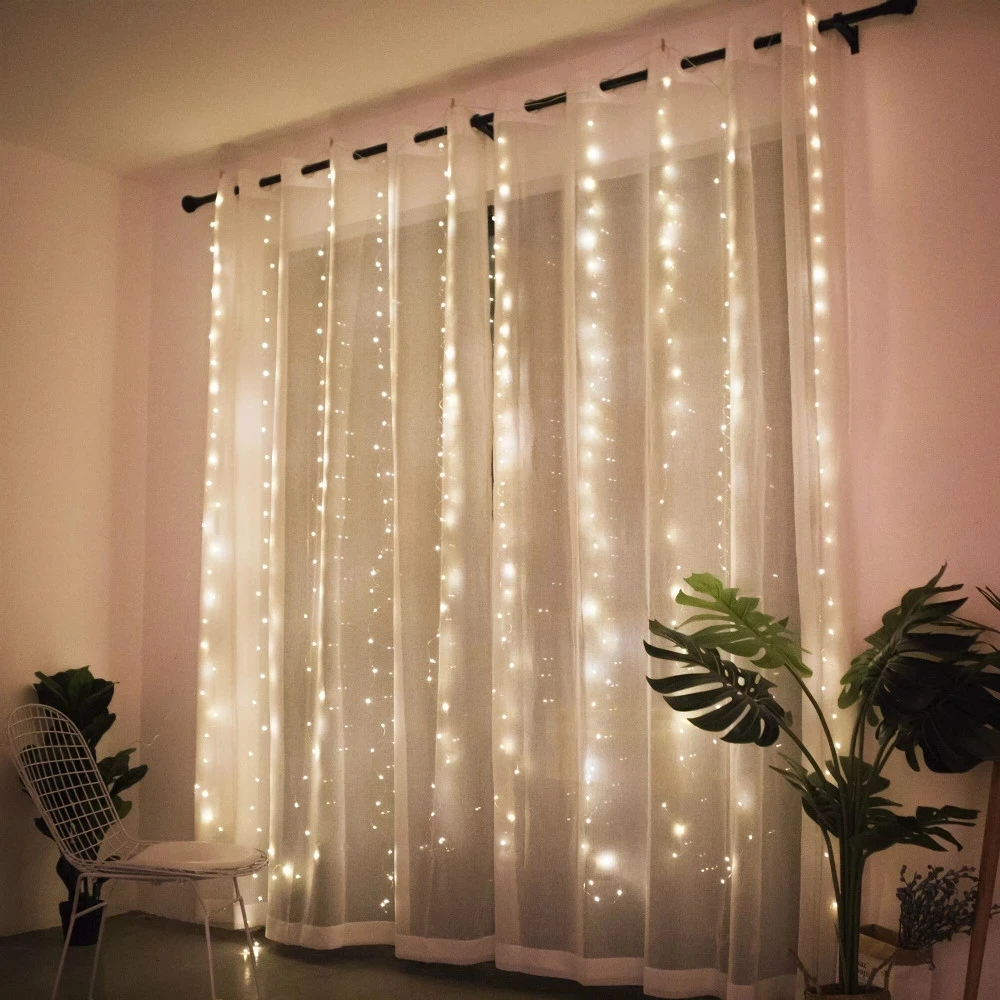 Christmas Curtain Lights Garland Decorative Fairy Lights - Image 4