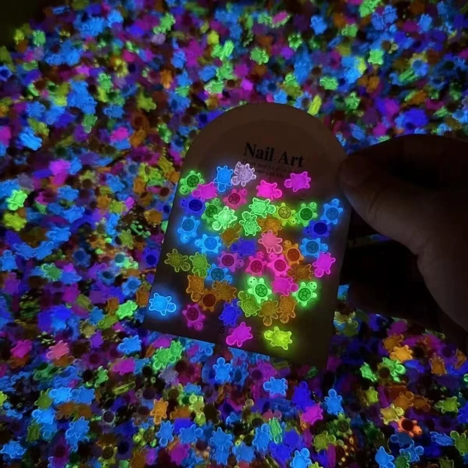 Mini Luminous Turtle Ornaments Resin Micro Landscape Decor - Image 4