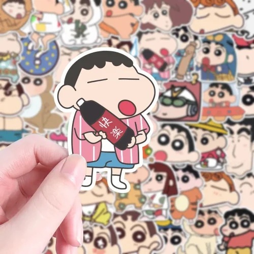 100PCS Waterproof Shin Chan Anime Stickers for Kids Decor