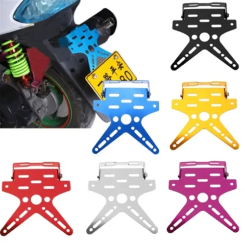Aluminum Alloy Motorcycle License Plate Frame Holder 5 Colors