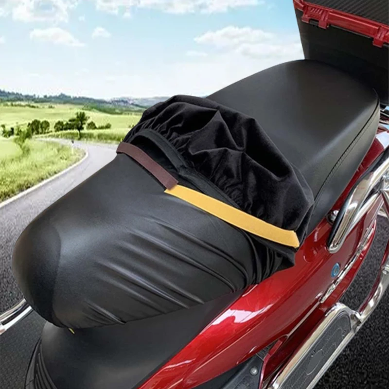 Waterproof PU Leather Motorcycle Seat Cover Anti Scratch Protector - Image 6