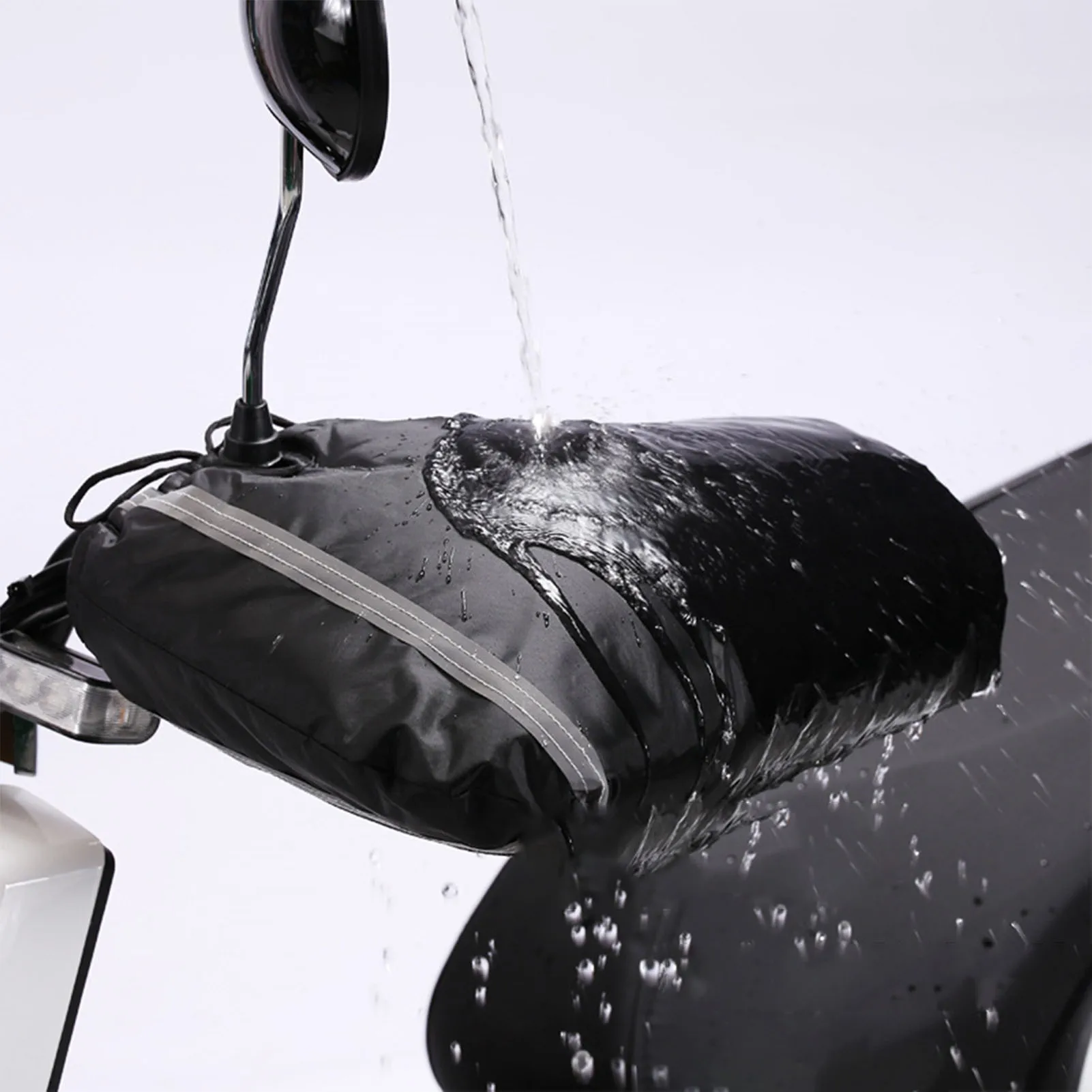 Windproof Thermal Motorcycle Handlebar Gloves ATV Scooter