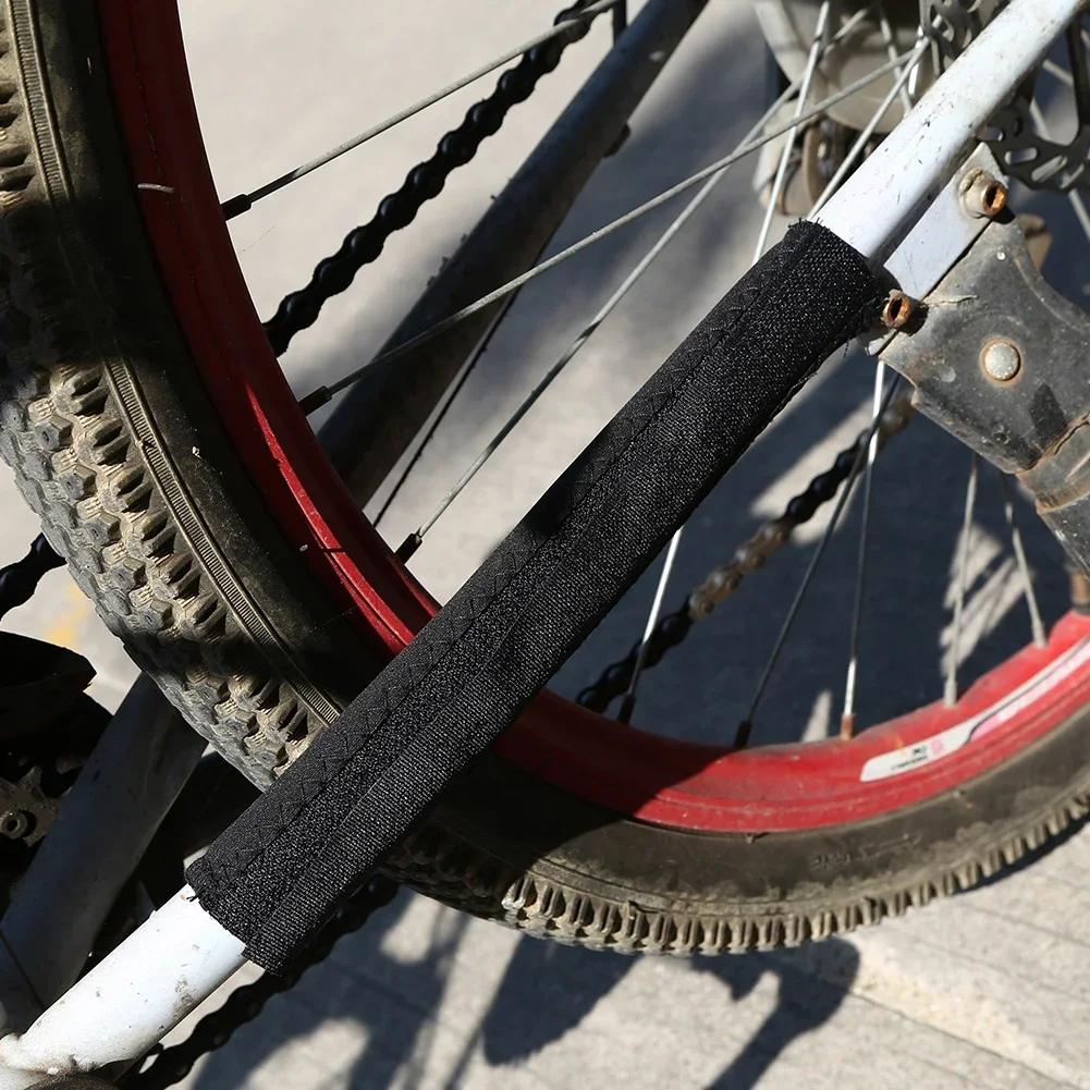 Neoprene Bike Chain Protector Universal Frame Guard Black - Image 4