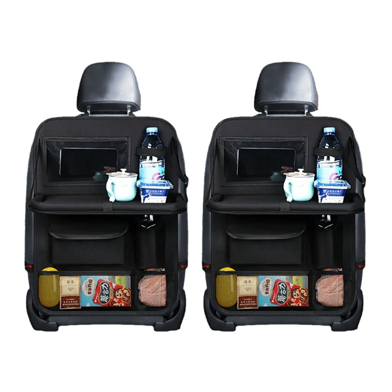 Foldable Waterproof Car Seat Organizer with Tablet Holder - Image 7