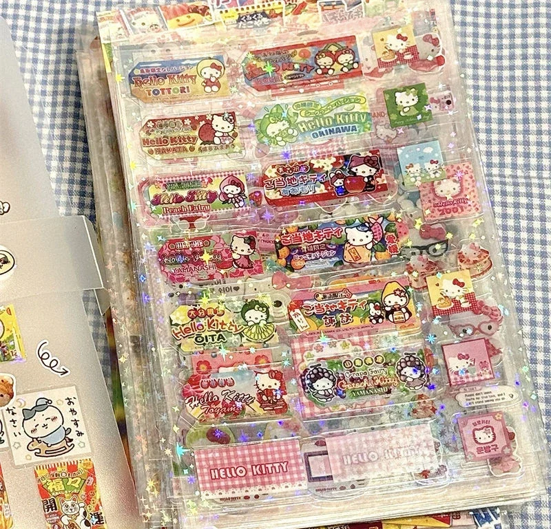 HelloKitty Rilakkuma Waterproof Die-Cut Sticker Decals 5 Sheets - Image 6