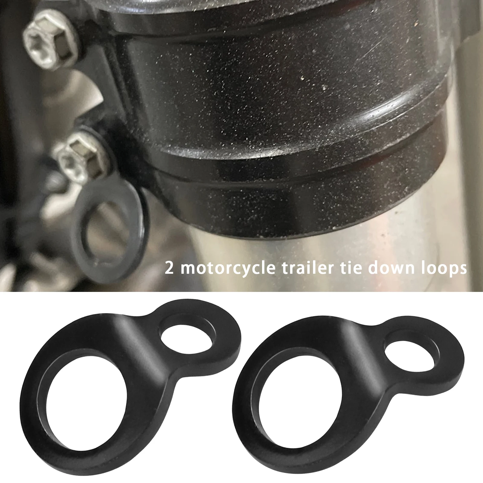 Stainless Steel Tie-Down Strap Rings for Motorcycle ATV UTV