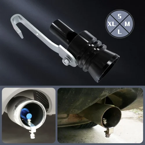 Universal Turbo Sound Muffler Tip Pipe Car Exhaust Accessory