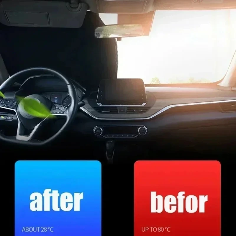 Citroen Picasso Windshield Sun Shade UV Blocker 100% Polyester - Image 4