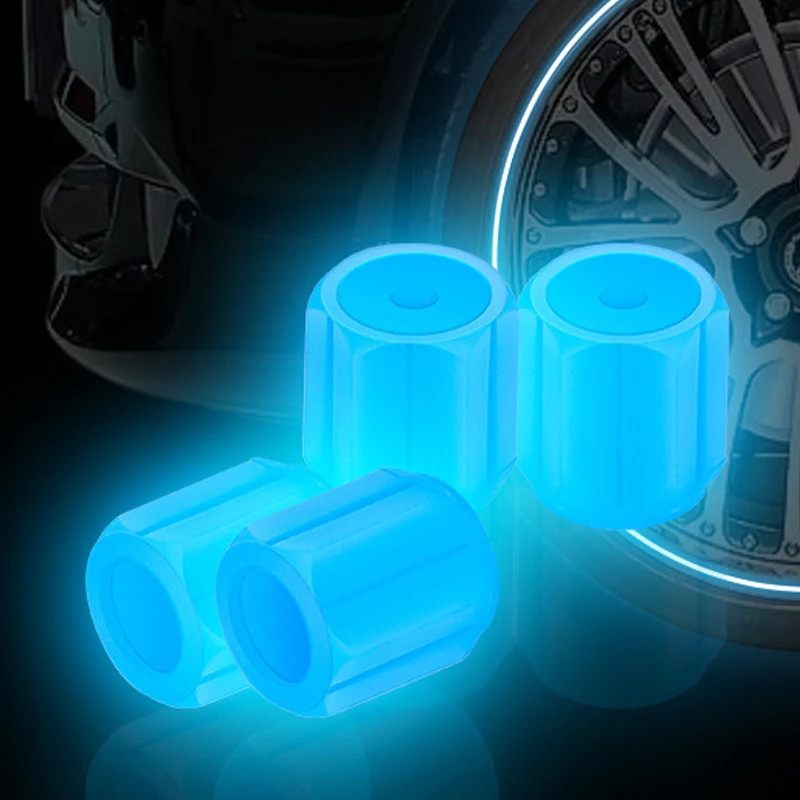 Luminous Tire Valve Caps Glowing Auto Accessories 4-20pcs - Image 2